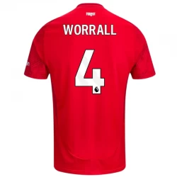 Koszulka Piłkarska Nottingham Forest FC Worrall #4 2024-25 Domowa Męska