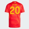 Koszulka Piłkarska Pedri #20 Hiszpania Mistrzostwa Europy 2024 Domowa Męska