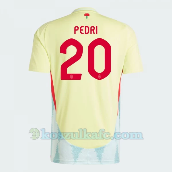 Koszulka Piłkarska Pedri #20 Hiszpania Mistrzostwa Europy 2024 Wyjazdowa Męska