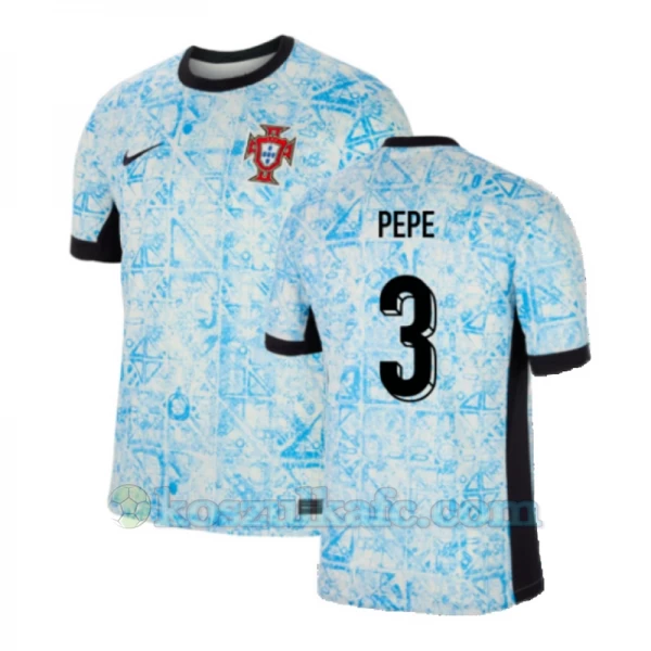 Koszulka Piłkarska Pepe #3 Portugalia Mistrzostwa Europy 2024 Wyjazdowa Męska