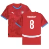Koszulka Piłkarska Poborsky #8 Republika Czeska Mistrzostwa Europy 2024 Domowa Męska