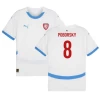 Koszulka Piłkarska Poborsky #8 Republika Czeska Mistrzostwa Europy 2024 Wyjazdowa Męska
