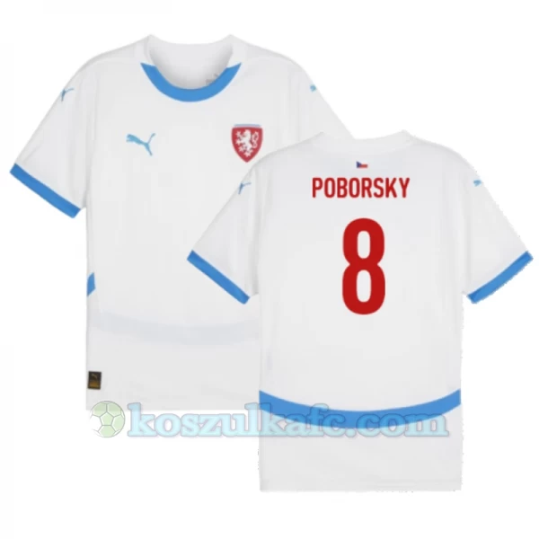 Koszulka Piłkarska Poborsky #8 Republika Czeska Mistrzostwa Europy 2024 Wyjazdowa Męska