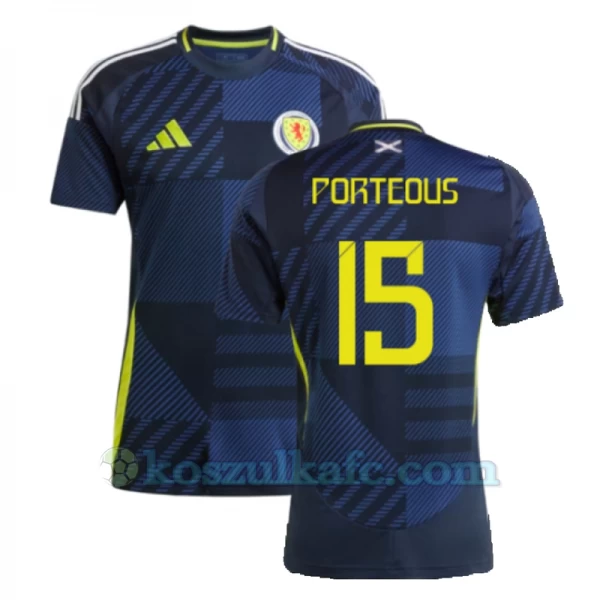 Koszulka Piłkarska Porteous #15 Szkocja Mistrzostwa Europy 2024 Domowa Męska