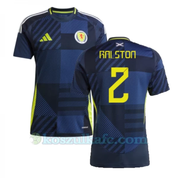 Koszulka Piłkarska Ralston #2 Szkocja Mistrzostwa Europy 2024 Domowa Męska