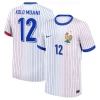 Koszulka Piłkarska Randal Kolo Muani #12 Francja Mistrzostwa Europy 2024 Wyjazdowa Męska