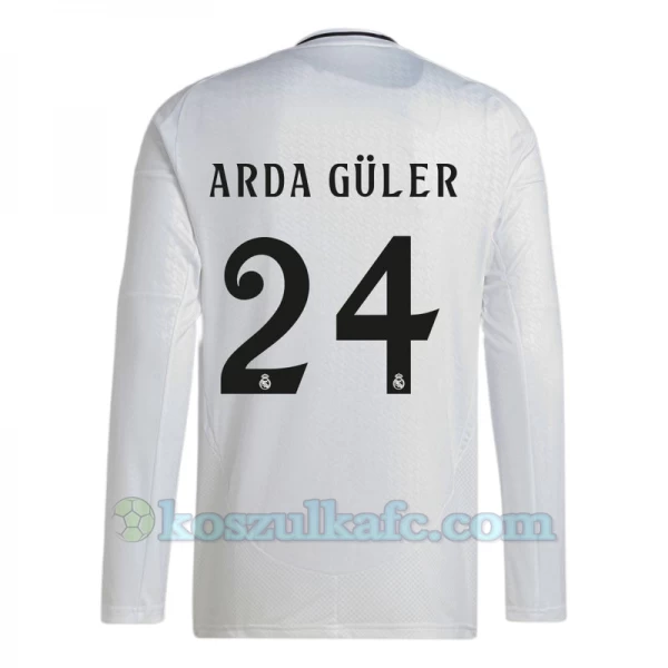 Koszulka Piłkarska Real Madryt Arda Guler #24 2024-25 Domowa Męska Długi Rękaw