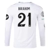 Koszulka Piłkarska Real Madryt Brahim #21 2024-25 HP Domowa Męska Długi Rękaw