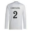 Koszulka Piłkarska Real Madryt Carvajal #2 2024-25 Domowa Męska Długi Rękaw
