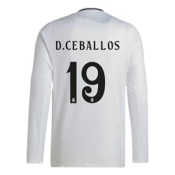 Koszulka Piłkarska Real Madryt D. Ceballos #19 2024-25 Domowa Męska Długi Rękaw