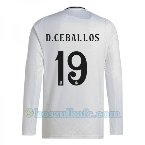 Koszulka Piłkarska Real Madryt D. Ceballos #19 2024-25 Domowa Męska Długi Rękaw