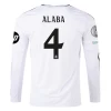 Koszulka Piłkarska Real Madryt David Alaba #4 2024-25 HP Domowa Męska Długi Rękaw