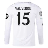 Koszulka Piłkarska Real Madryt Federico Valverde #15 2024-25 HP Domowa Męska Długi Rękaw