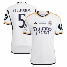 Koszulka Piłkarska Real Madryt Jude Bellingham #5 2023-24 Final London HP Domowa Męska