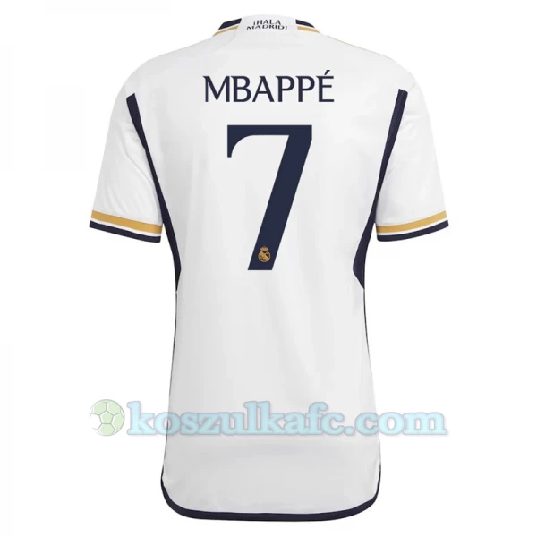 Koszulka Piłkarska Real Madryt Kylian Mbappé #7 2023-24 Domowa Męska