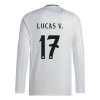Koszulka Piłkarska Real Madryt Lucas V. #17 2024-25 Domowa Męska Długi Rękaw