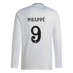 Koszulka Piłkarska Real Madryt Mbappe #9 2024-25 Domowa Męska Długi Rękaw