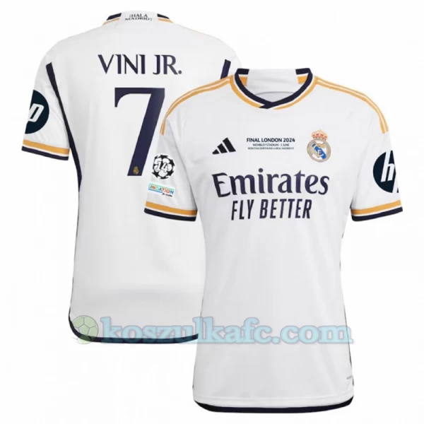 Koszulka Piłkarska Real Madryt Vinicius Junior #7 2023-24 Final London HP Domowa Męska