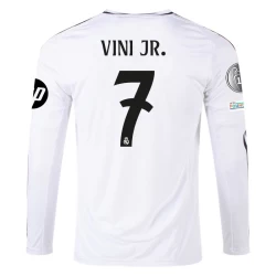 Koszulka Piłkarska Real Madryt Vinicius Junior #7 2024-25 HP Domowa Męska Długi Rękaw