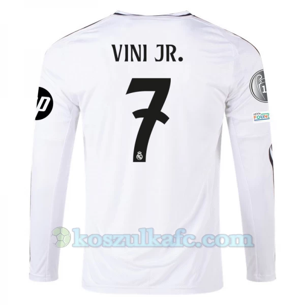Koszulka Piłkarska Real Madryt Vinicius Junior #7 2024-25 HP Domowa Męska Długi Rękaw