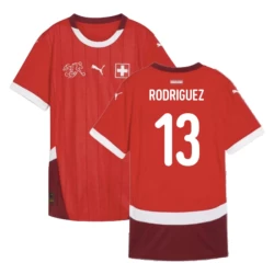 Koszulka Piłkarska Rodriguez #13 Szwajcaria Mistrzostwa Europy 2024 Domowa Męska
