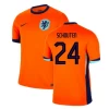Koszulka Piłkarska Schouten #24 Holandia Mistrzostwa Europy 2024 Domowa Męska