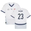 Koszulka Piłkarska Shaqiri #23 Szwajcaria Mistrzostwa Europy 2024 Wyjazdowa Męska