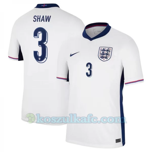 Koszulka Piłkarska Shaw #3 Anglia Mistrzostwa Europy 2024 Domowa Męska