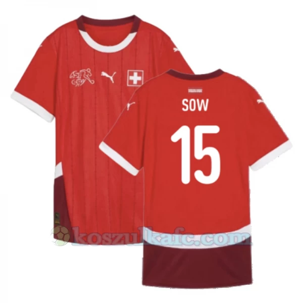 Koszulka Piłkarska Sow #15 Szwajcaria Mistrzostwa Europy 2024 Domowa Męska