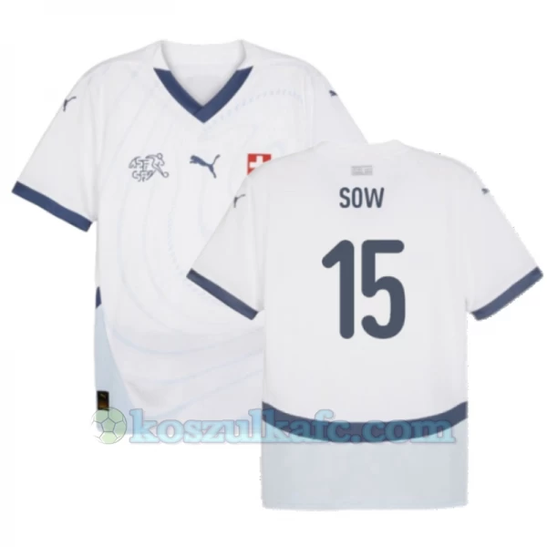 Koszulka Piłkarska Sow #15 Szwajcaria Mistrzostwa Europy 2024 Wyjazdowa Męska
