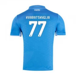 Koszulka Piłkarska SSC Napoli Khvicha Kvaratskhelia #77 2024-25 Domowa Męska