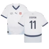 Koszulka Piłkarska Steffen #11 Szwajcaria Mistrzostwa Europy 2024 Wyjazdowa Męska