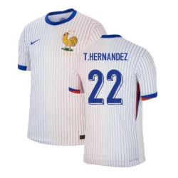 Koszulka Piłkarska T. Hernandez #22 Francja Mistrzostwa Europy 2024 Wyjazdowa Męska