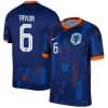 Koszulka Piłkarska Taylor #6 Holandia Mistrzostwa Europy 2024 Wyjazdowa Męska