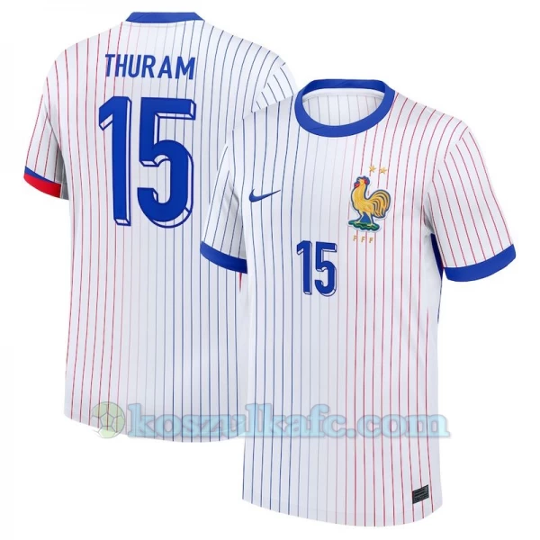Koszulka Piłkarska Thuram #15 Francja Mistrzostwa Europy 2024 Wyjazdowa Męska