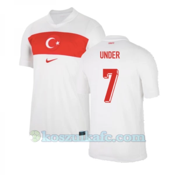 Koszulka Piłkarska Under #7 Turcja Mistrzostwa Europy 2024 Domowa Męska