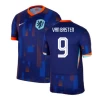Koszulka Piłkarska Van Basten #9 Holandia Mistrzostwa Europy 2024 Wyjazdowa Męska