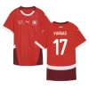 Koszulka Piłkarska Vargas #17 Szwajcaria Mistrzostwa Europy 2024 Domowa Męska