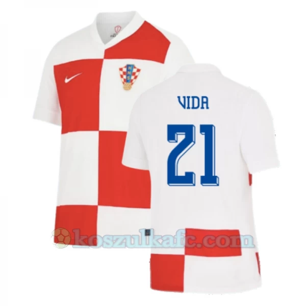 Koszulka Piłkarska Vida #21 Chorwacja Mistrzostwa Europy 2024 Domowa Męska