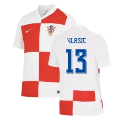 Koszulka Piłkarska Vlasic #13 Chorwacja Mistrzostwa Europy 2024 Domowa Męska