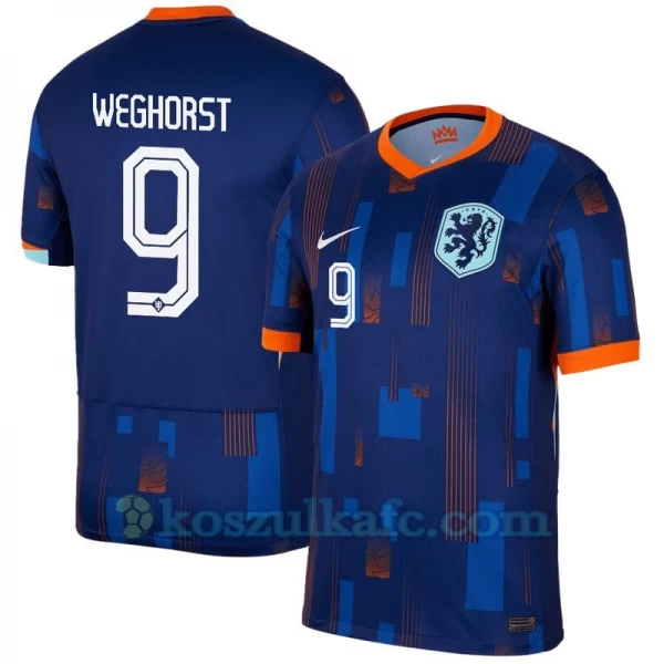 Koszulka Piłkarska Weghorst #9 Holandia Mistrzostwa Europy 2024 Wyjazdowa Męska