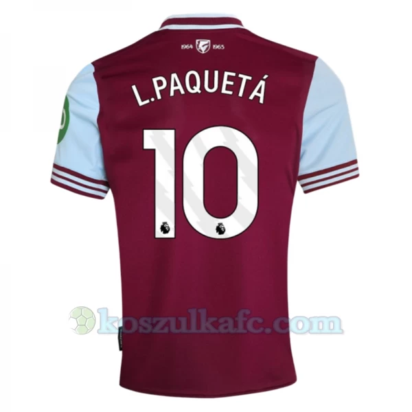 Koszulka Piłkarska West Ham United L.Paqueta #10 2024-25 Domowa Męska