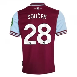 Koszulka Piłkarska West Ham United Soucek #28 2024-25 Domowa Męska