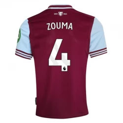 Koszulka Piłkarska West Ham United Zouma #4 2024-25 Domowa Męska