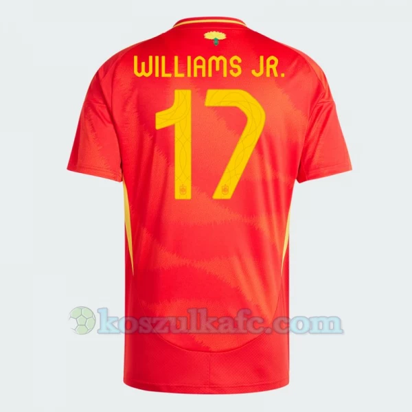 Koszulka Piłkarska Williams Jr. #17 Hiszpania Mistrzostwa Europy 2024 Domowa Męska
