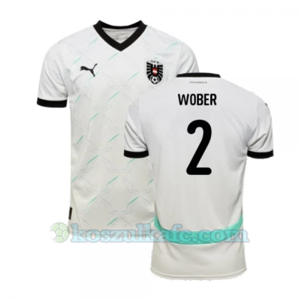 Koszulka Piłkarska Wober #2 Austria Mistrzostwa Europy 2024 Wyjazdowa Męska
