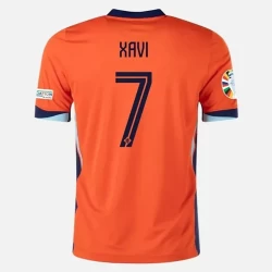 Koszulka Piłkarska Xavi #7 Holandia Mistrzostwa Europy 2024 Domowa Męska