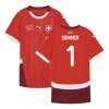 Koszulka Piłkarska Yann Sommer #1 Szwajcaria Mistrzostwa Europy 2024 Domowa Męska