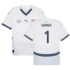 Koszulka Piłkarska Yann Sommer #1 Szwajcaria Mistrzostwa Europy 2024 Wyjazdowa Męska