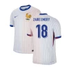 Koszulka Piłkarska Zaire Emery #18 Francja Mistrzostwa Europy 2024 Wyjazdowa Męska